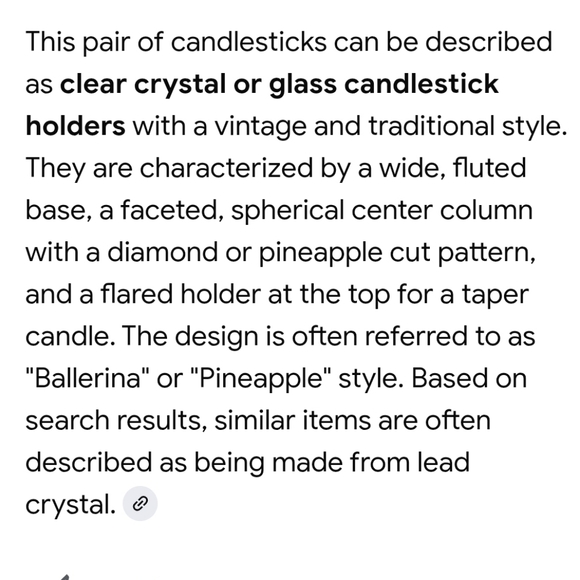 Crystal Glass Candlestick Holders - Picture 9 of 11